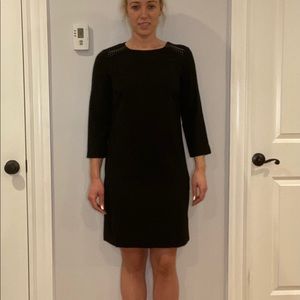 Back Pencil Dress with Studs & Zip Embedded